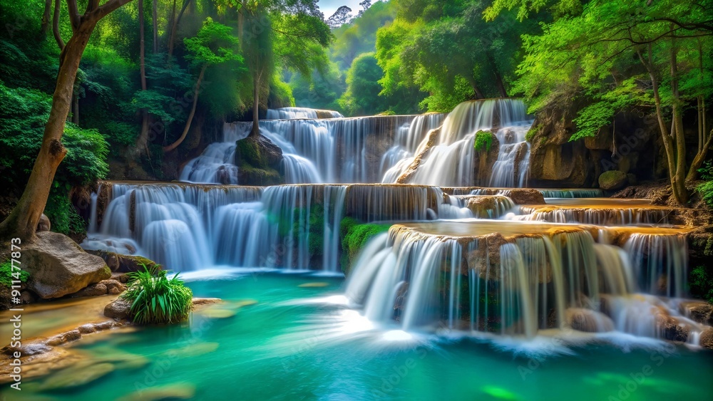 Emerald Cascades of Than Bok Khorni generative AI Emerald Cascades of Than Bok Khorni generative AI