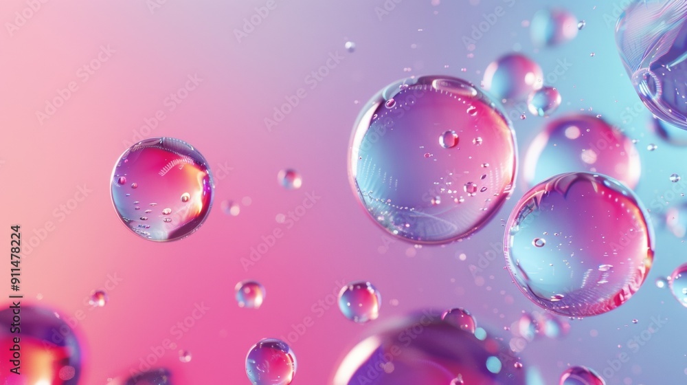 Abstract bubbles in pastel hues Abstract bubbles in pastel hues