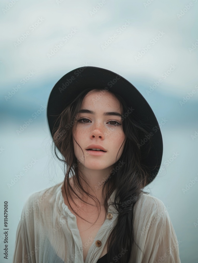 Happy woman standing with toward to camera, look confidence and fresh Happy woman standing with toward to camera, look confidence and fresh