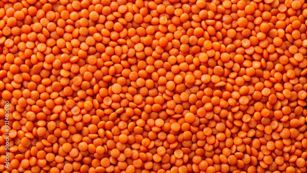 Close-up of a texture background made of red lentils, red lentils, background, texture, food, ingredient, cooking, healthy Close-up of a texture background made of red lentils, red lentils, background, texture, food, ingredient, cooking, healthy