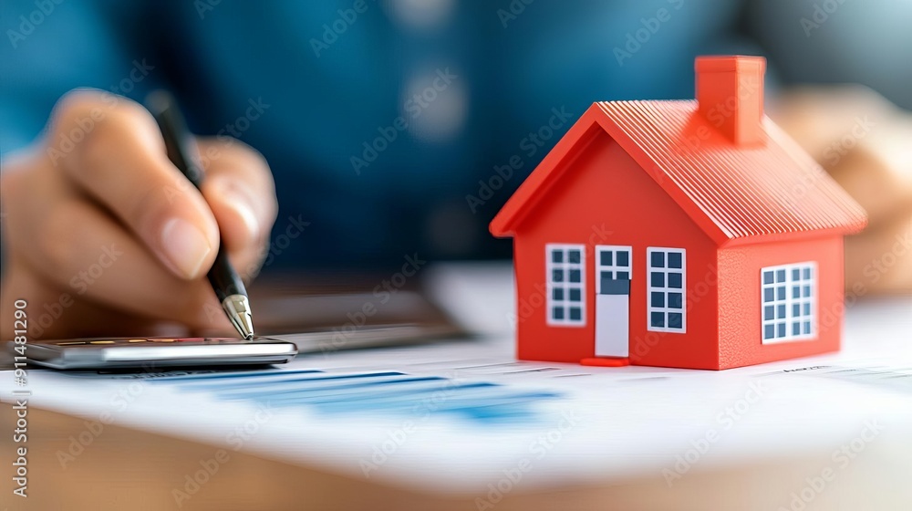 Fototapeta premium Infographic detailing property insurance coverage and assessment steps, property insurance, infographic