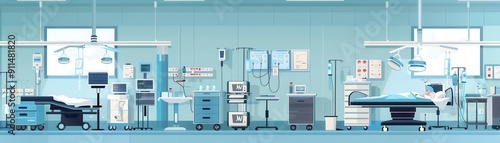 Explain the process of surgical preparation and recovery for a patient in a hospital