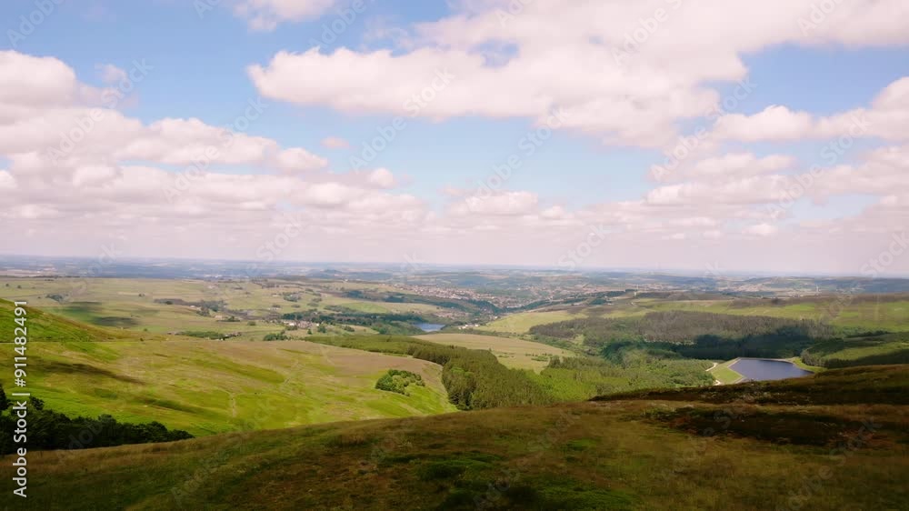 Peak District National Park countryside landscape in Holmfirth Yorkshire Peak District National Park countryside landscape in Holmfirth Yorkshire