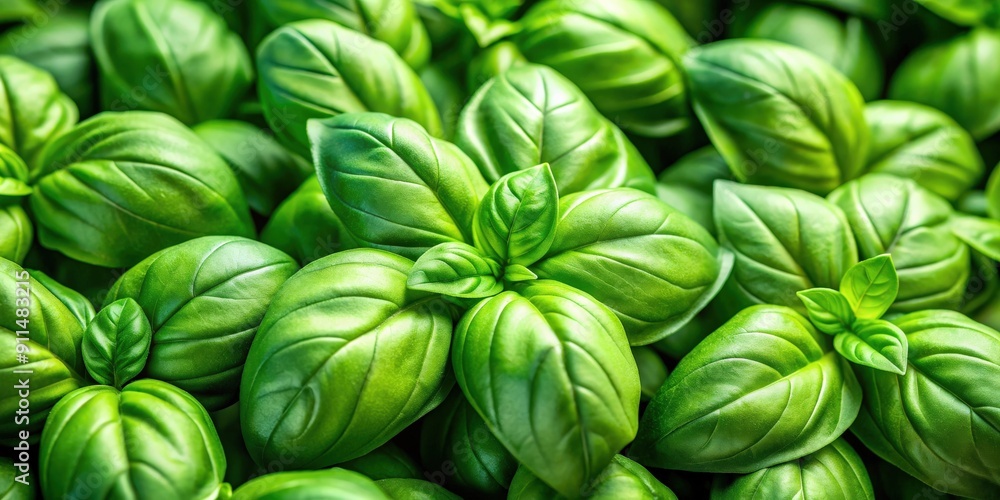 Close up of vibrant green basil leaves, Basil, Herb, Fresh, Green, Close up, Plant, Aromatic, Ingredient, Cooking, Isolated Close up of vibrant green basil leaves, Basil, Herb, Fresh, Green, Close up, Plant, Aromatic, Ingredient, Cooking, Isolated
