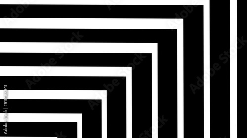 Dynamic Optical Illusion Looping Geometric Line Pattern Animation