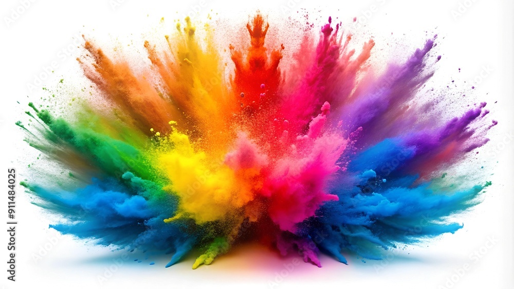 Vibrant Holi Explosion: A Symphony of Colors AI Generated Vibrant Holi Explosion: A Symphony of Colors AI Generated