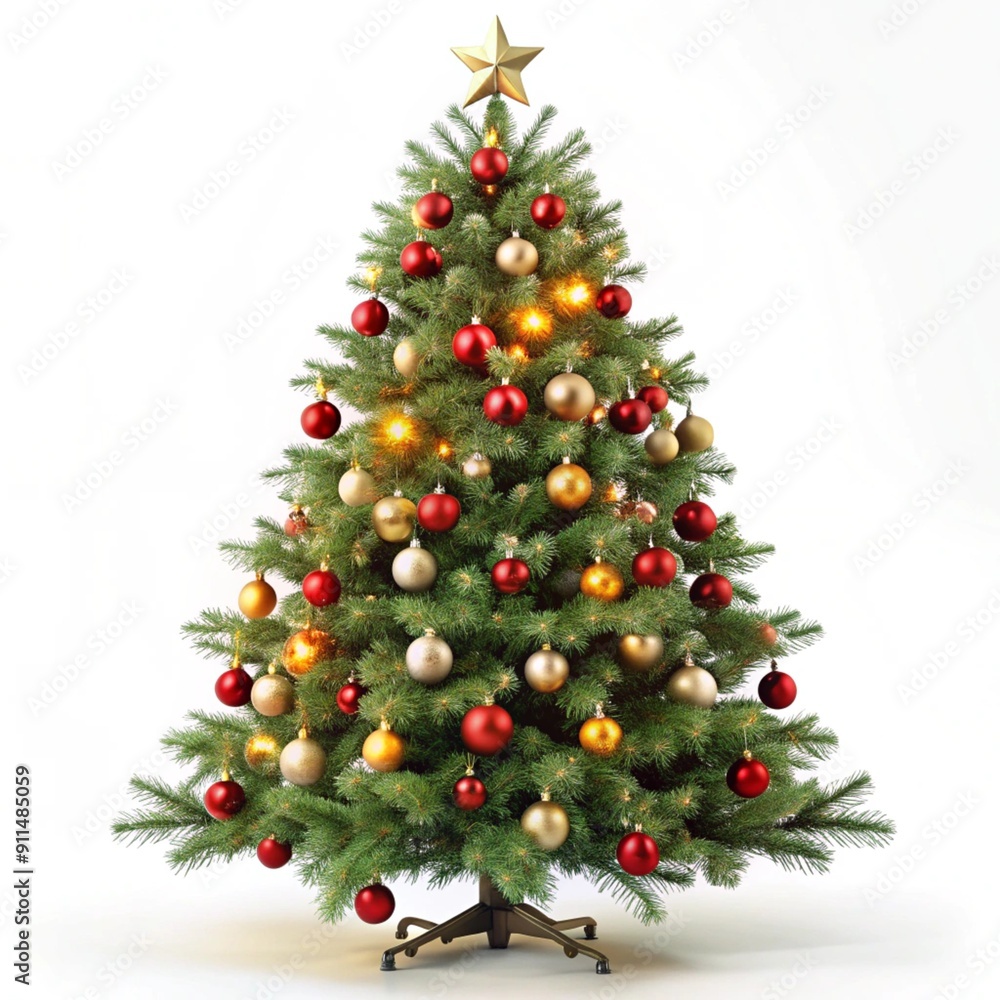 christmas tree with balls christmas tree with balls