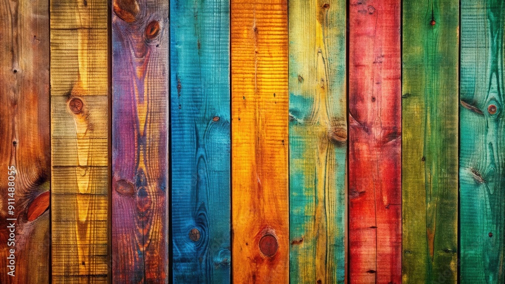 Colorful wooden planks with a rich texture and rustic timber background, perfect for backgrounds or textures, colorful Colorful wooden planks with a rich texture and rustic timber background, perfect for backgrounds or textures, colorful