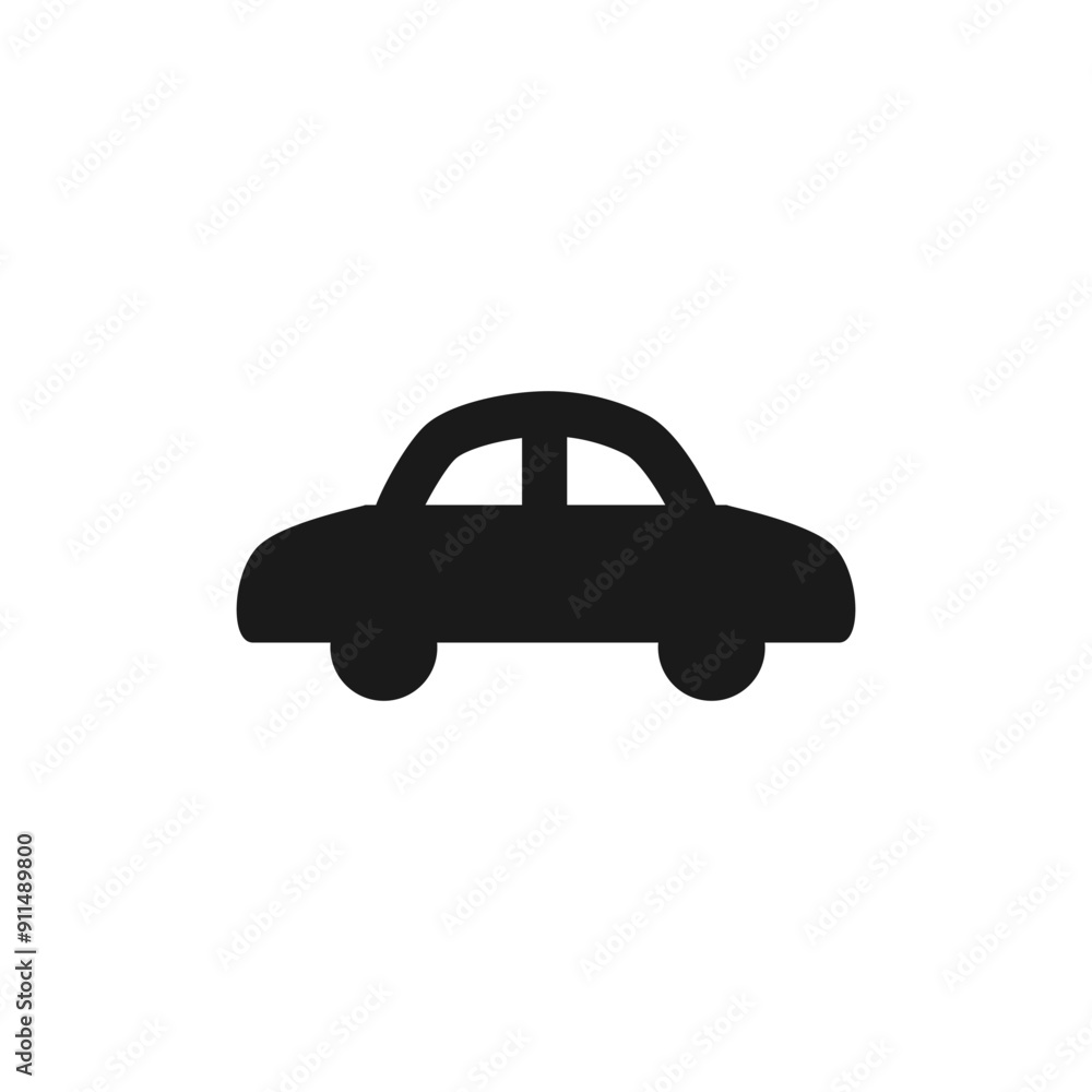 Fototapeta premium Car on The Road Icon