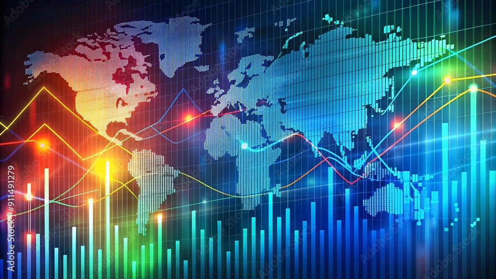 Abstract Stock Market Fluctuations: A Symphony of Lines and Colors AI Generated Abstract Stock Market Fluctuations: A Symphony of Lines and Colors AI Generated