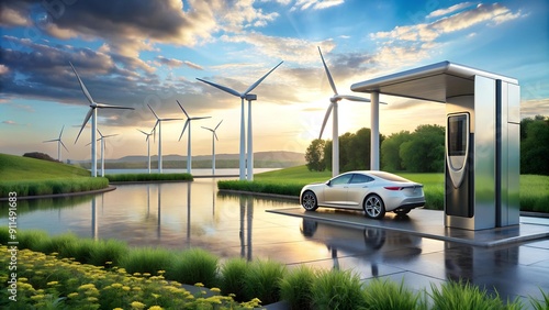 Electric Dream: A Futuristic Vision of Sustainable Mobility  generative AI