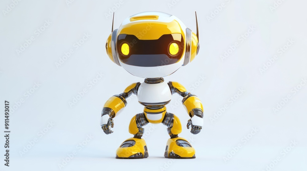 Cute Yellow Robot Cute Yellow Robot