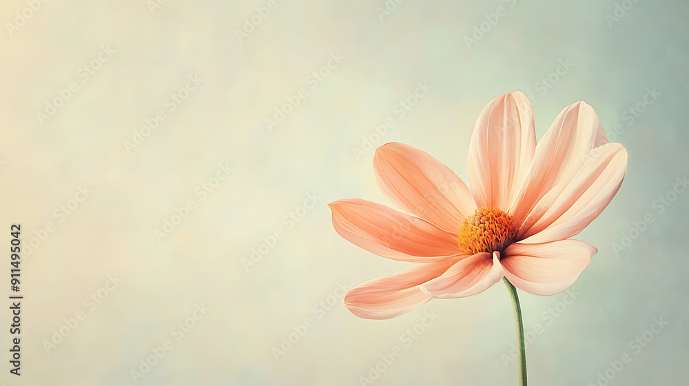 Delicate Flower on Soft Background Delicate Flower on Soft Background