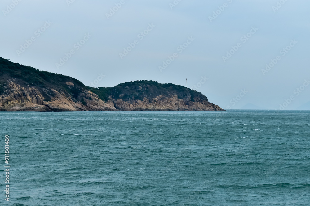 The view of the beach in Cheung Chau, Hong Kong. Beach side. Nature concept. The view of the beach in Cheung Chau, Hong Kong. Beach side. Nature concept.