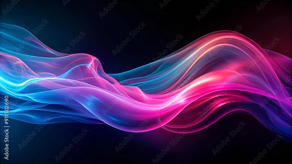 Ethereal Flow: A Symphony of Iridescent Hues  generative AI