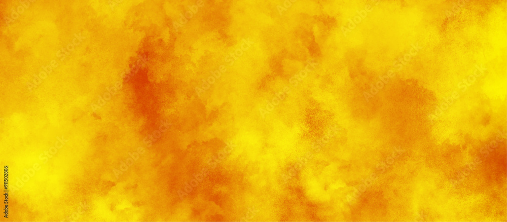 beautiful yellow watercolor background with grunge, yellow grunge texture background for wallpaper, invitation, cover and design, blur and defocused Yellow paper texture lights background.
