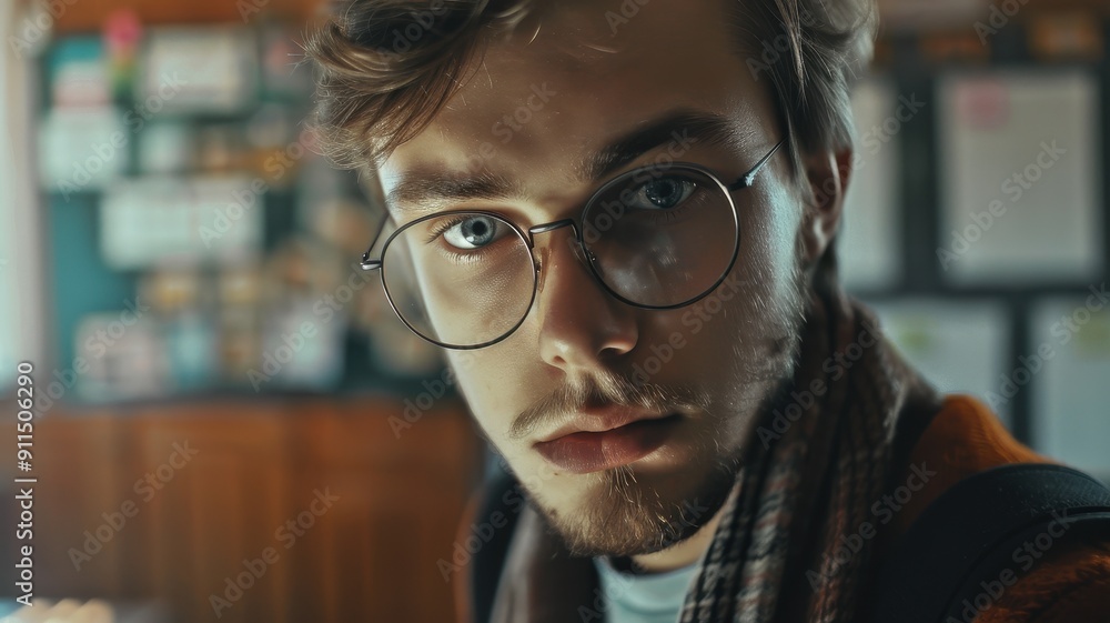Close-up portrait of a young Polish male teacher Close-up portrait of a young Polish male teacher