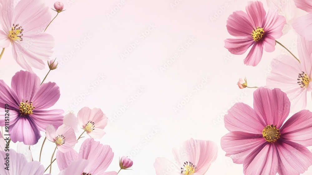 Flower wedding frame, botanical background Flower wedding frame, botanical background