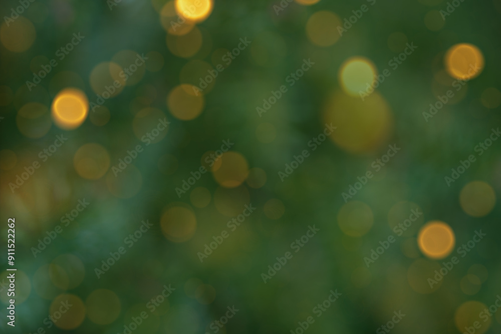 Bokeh of Light on Christmas tree. Defocused Light on Christmas tree on blurred background. Blurred Christmas background for template Bokeh of Light on Christmas tree. Defocused Light on Christmas tree on blurred background. Blurred Christmas background for template
