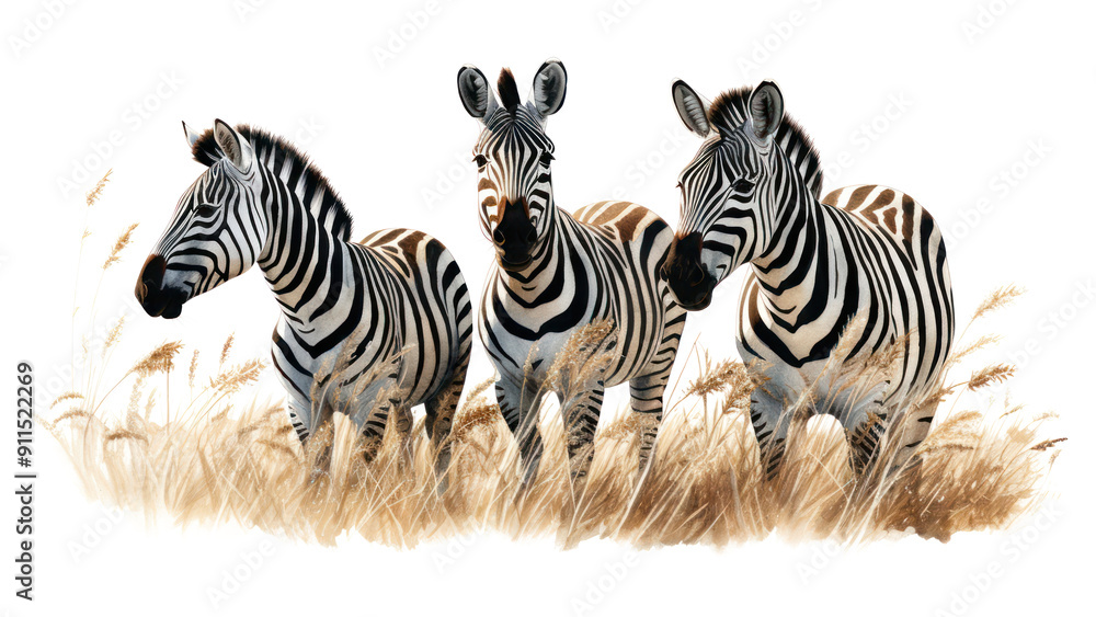 Fototapeta premium Wildlife animal mammal zebra.
