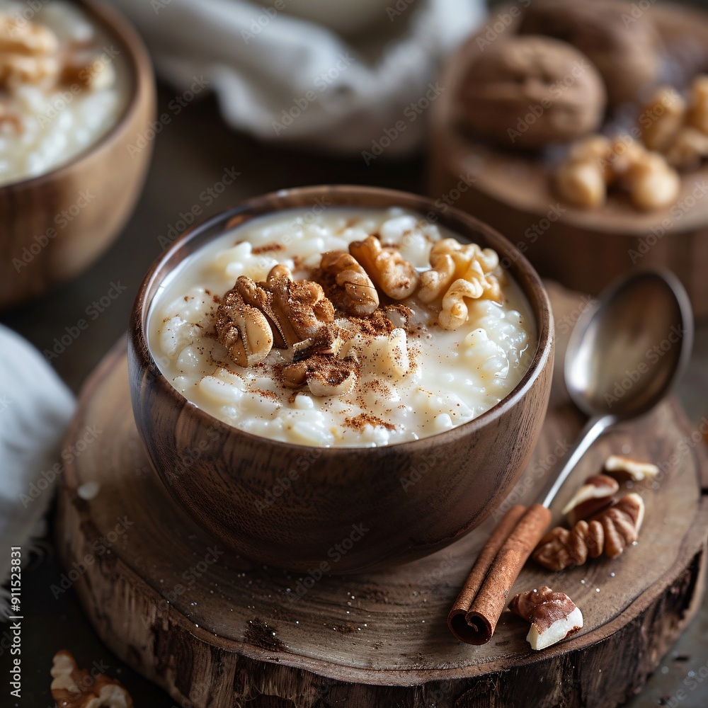 Cinnamon Rice Pudding with Walnuts Cinnamon Rice Pudding with Walnuts