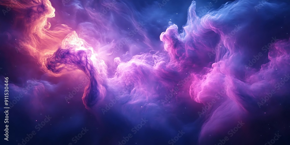 Cosmic Nebula: Swirling Clouds of Gas and Dust in Deep Space Cosmic Nebula: Swirling Clouds of Gas and Dust in Deep Space