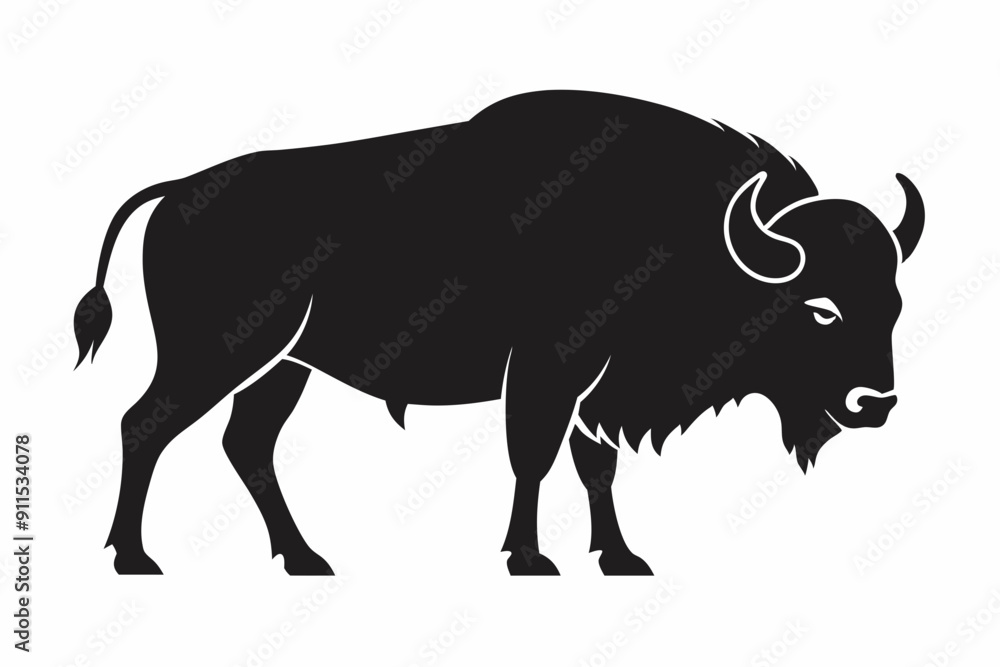american bison silhouette, bison vector illustration, bison icon
american bison silhouette, bison vector illustration, bison icon