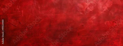 Abstract red paint strokes on canvas, perfect for Valentine's Day or love-themed designs. 

