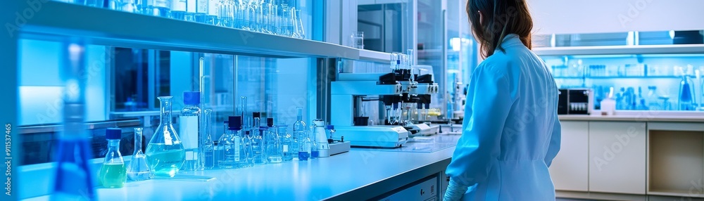 A high-tech chemistry lab with a focus on precision and accuracy, featuring scientists in action, complex chemical reactions, and state-of-the-art equipment in a dynamic research setting A high-tech chemistry lab with a focus on precision and accuracy, featuring scientists in action, complex chemical reactions, and state-of-the-art equipment in a dynamic research setting