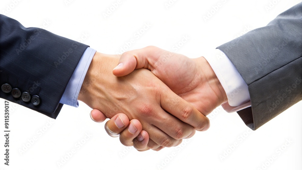 Handshake isolated on white background
Handshake isolated on white background
