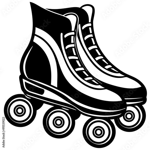 roller skates isolated on white background