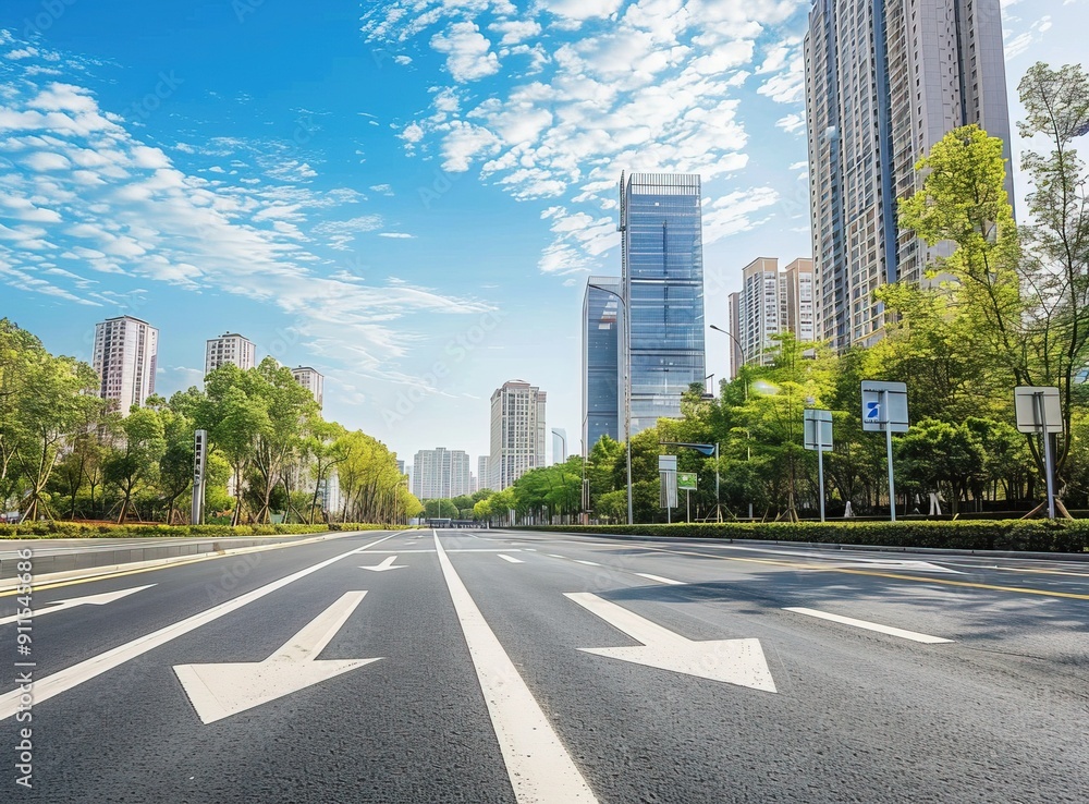 Urban Cityscape Background With Modern Skyline in Metropolitan Environment Urban Cityscape Background With Modern Skyline in Metropolitan Environment