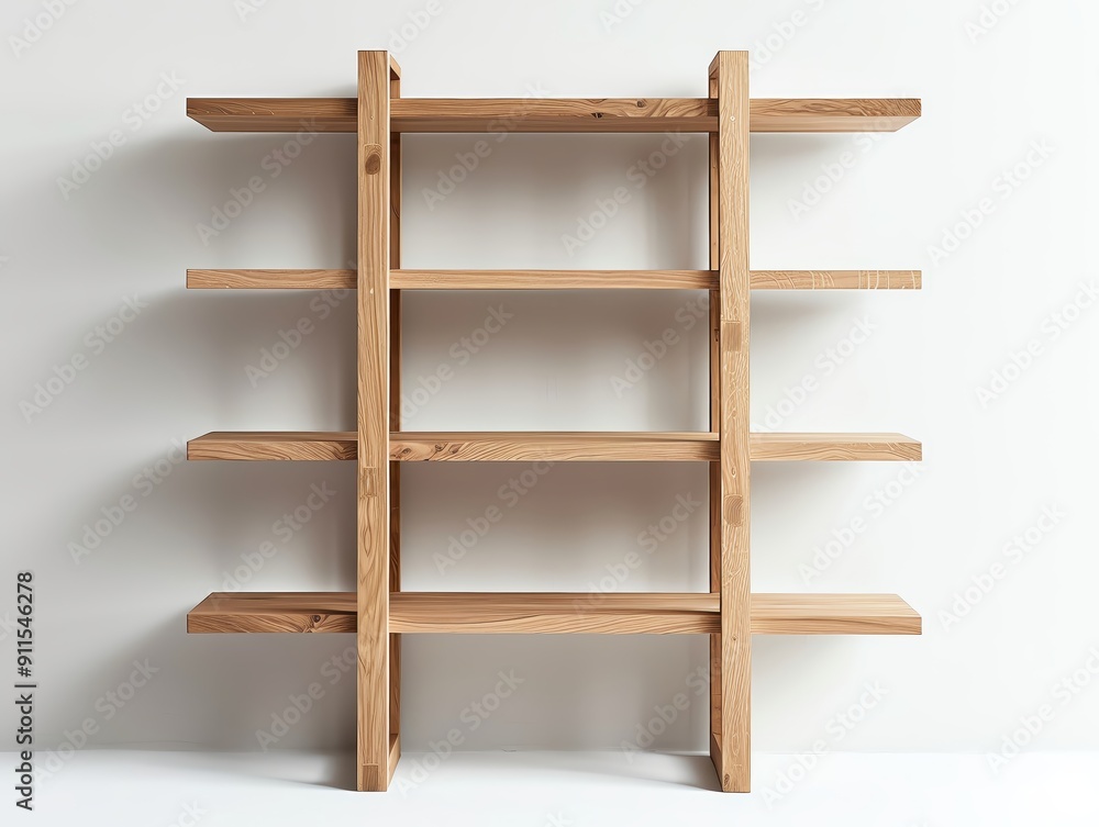 A minimalist wooden shelf showcasing simple design and versatility for home and office space organization. A minimalist wooden shelf showcasing simple design and versatility for home and office space organization.