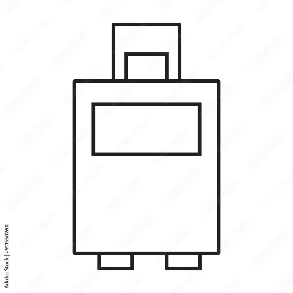 Luggage icon. Luggage trolley line icon. Suitcase bag sign. Baggage claim symbol. Vector . EPS 10/AI Luggage icon. Luggage trolley line icon. Suitcase bag sign. Baggage claim symbol. Vector . EPS 10/AI