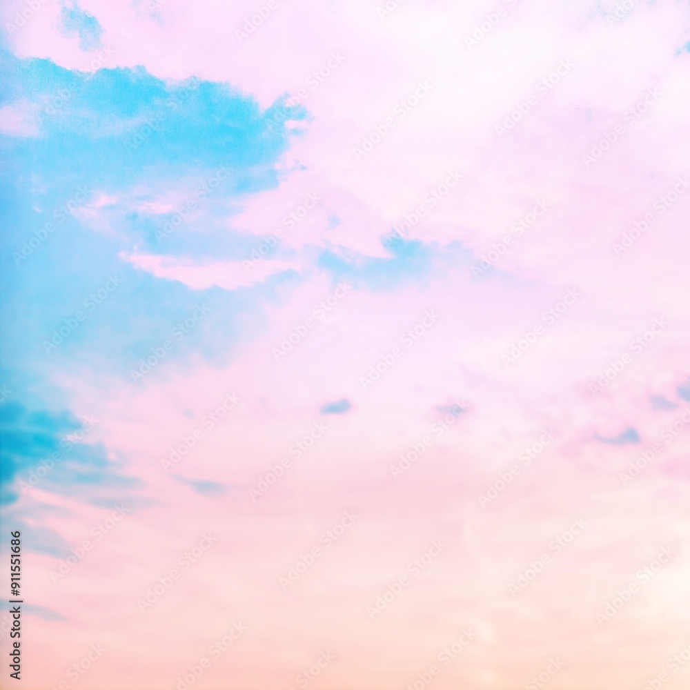 Sunset morning sky with soft pink clouds Sunset morning sky with soft pink clouds