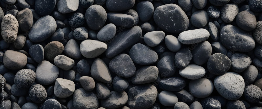 Sunflower seeds in a close-up view, with a background of smooth pebbles and stones at a beach Sunflower seeds in a close-up view, with a background of smooth pebbles and stones at a beach
