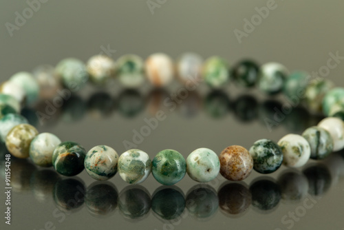 Jewelry made of natural stone and minerals, wrist bracelet photo