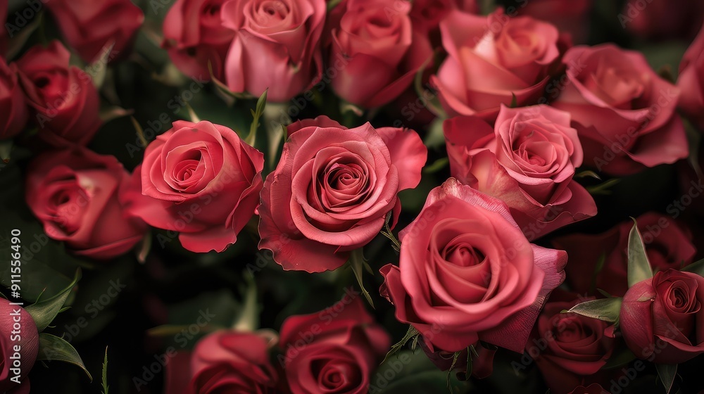 A beautiful bouquet of fresh, vibrant red roses in full bloom, exuding elegance and romance, perfect for any special occasion or celebration. A beautiful bouquet of fresh, vibrant red roses in full bloom, exuding elegance and romance, perfect for any special occasion or celebration.