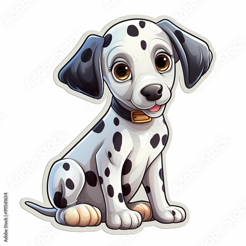 A delightful Dalmatian illustration perfect for gifts, décor, branding, and various commercial uses.