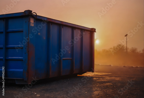 Large dumpster, garbage container
