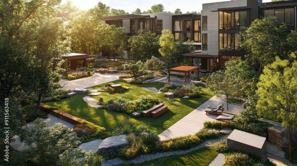 Serene Courtyard Oasis: A Tranquil Asset Within Modern Living Serene Courtyard Oasis: A Tranquil Asset Within Modern Living