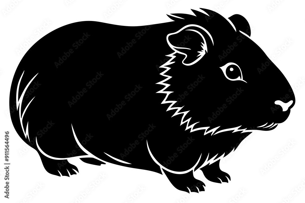 guinea pig silhouette, Guinea Pig vector illustration
guinea pig silhouette, Guinea Pig vector illustration