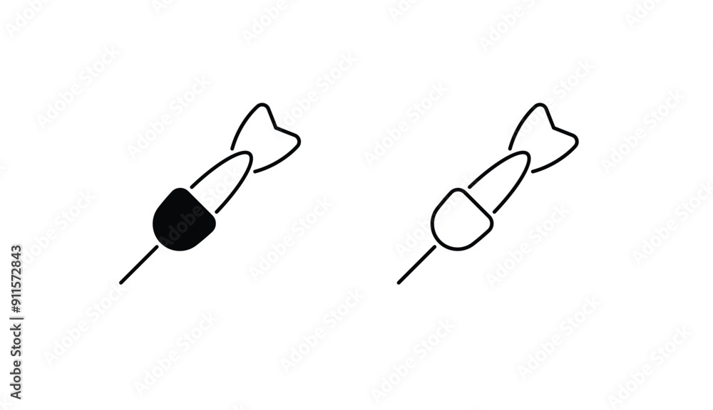 Dart Arrow icon design with white background stock illustration Dart Arrow icon design with white background stock illustration