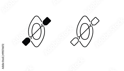 Rafting icon design with white background stock illustration