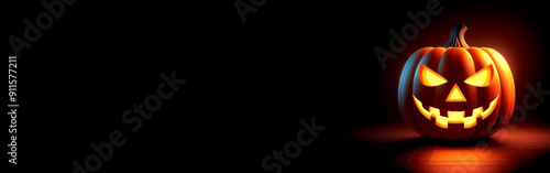 Halloween, Jack O’Lantern, mit Textfreiraum 