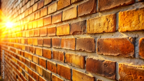 Sun-Kissed Brickwork: A Tapestry of Warmth Generative AI