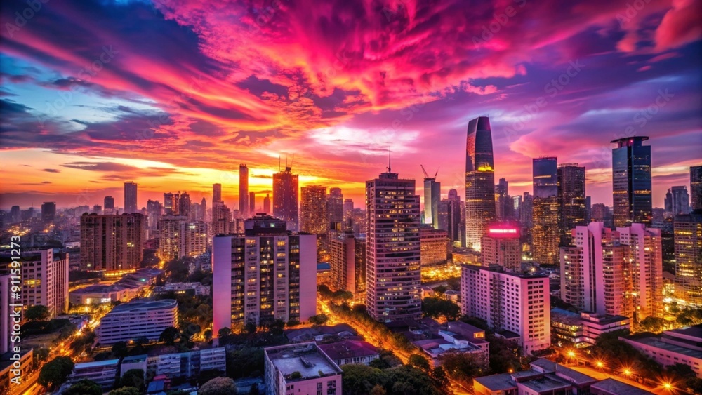 Fototapeta premium Simple multiple backgrounds with magenta gradients. Popular.