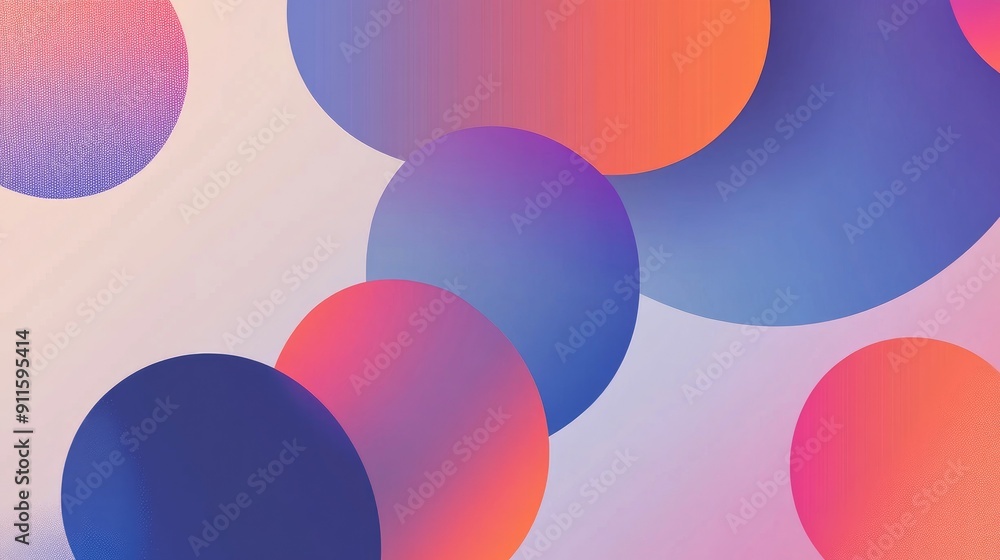 Gradient geometric shapes forming a dynamic pattern Gradient geometric shapes forming a dynamic pattern
