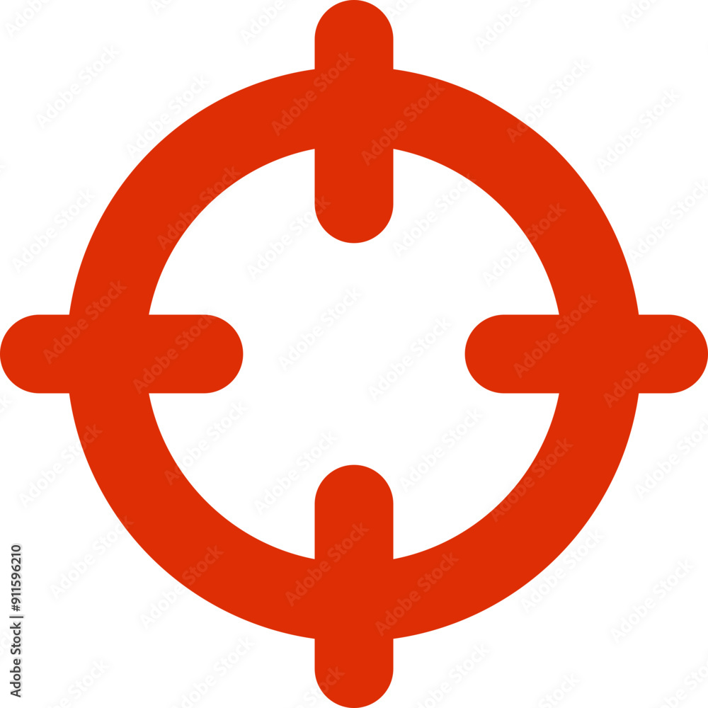 Fototapeta premium Target icon. Camping icon. Flat style.