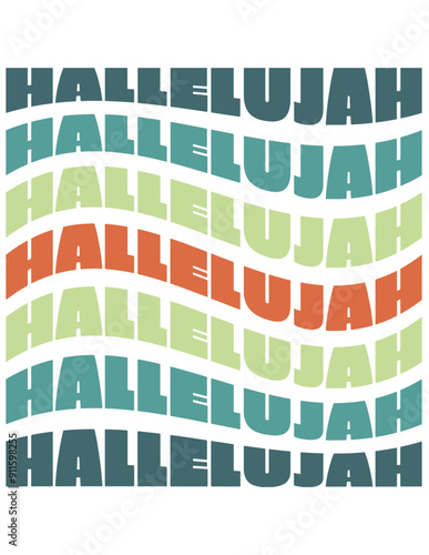 HALLELUJAH MULTI COLOR 3 VECTOR
